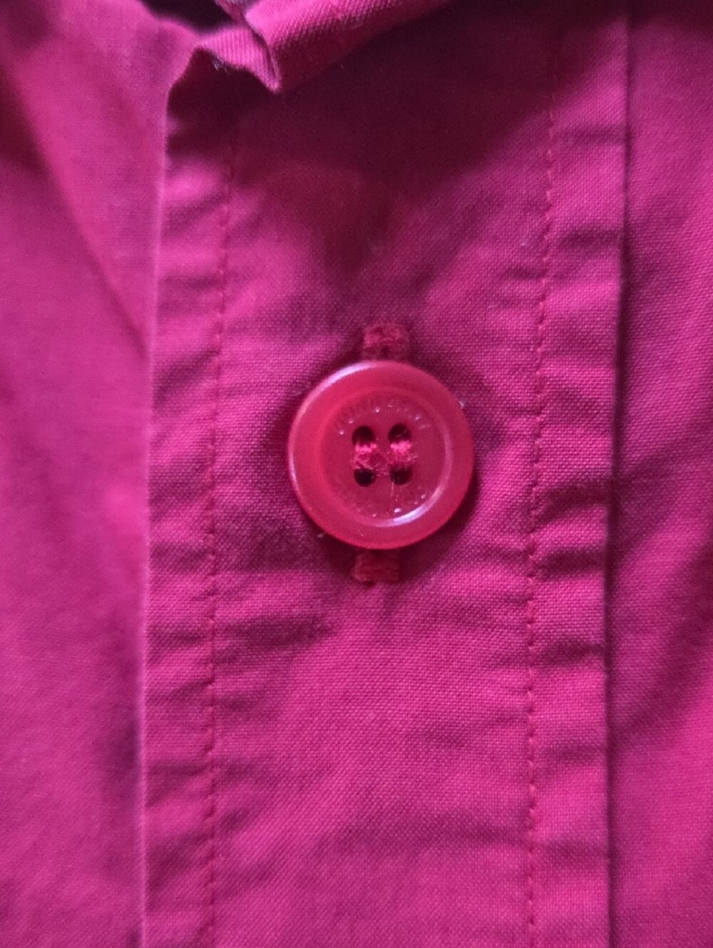 BURBERRY London England Patchwork Mega Check Red Button Down Shirt L - Picture 5 of 5